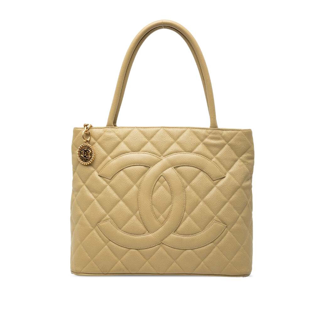 Chanel Medallion Tote Quilted Caviar #367738C22B